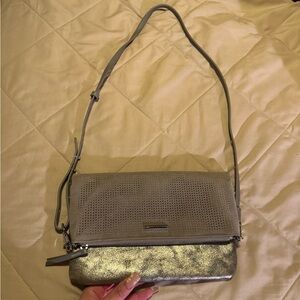 Stella & Dot Elegant Gold and Gray Women's crossbody Bag